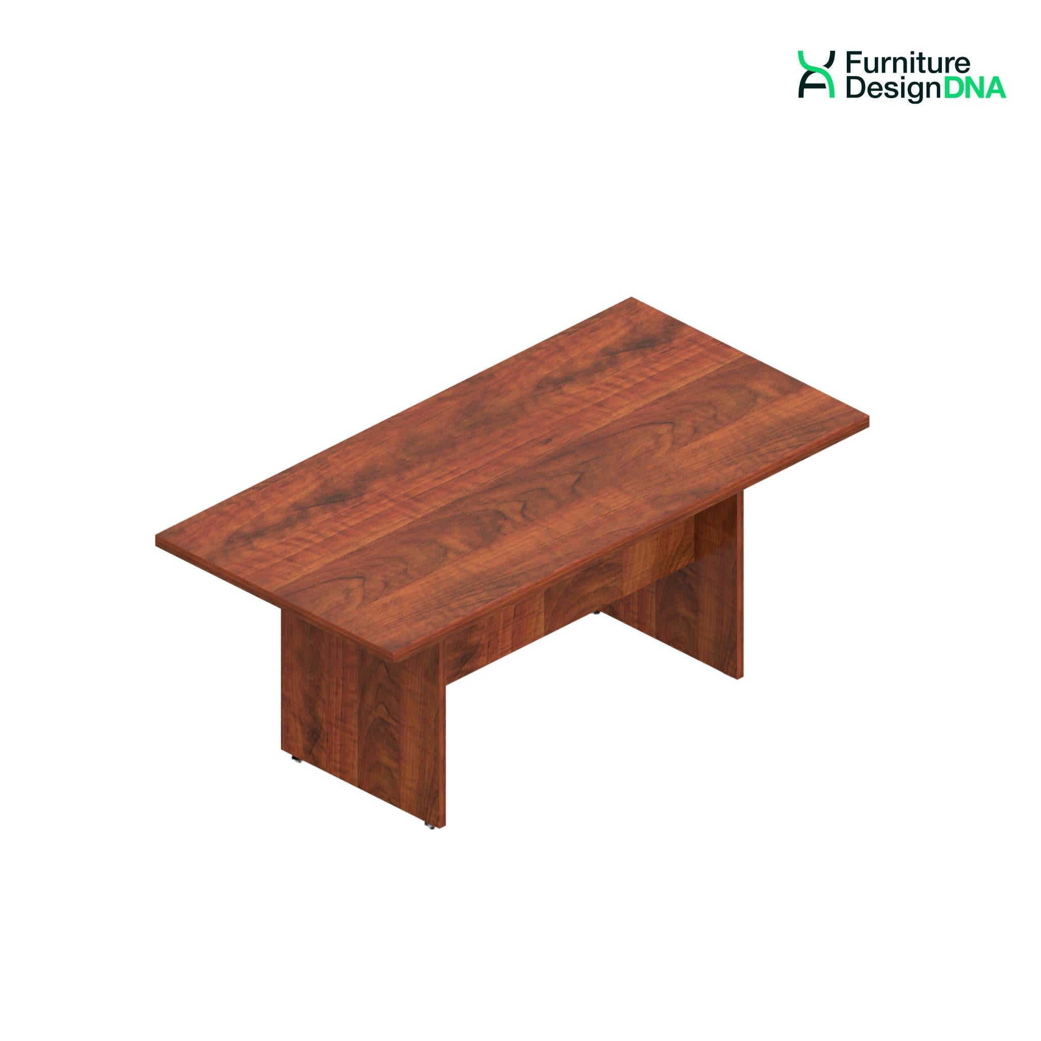 Buy cherry 6&#39; Rectangular Conference Table with Slab Base