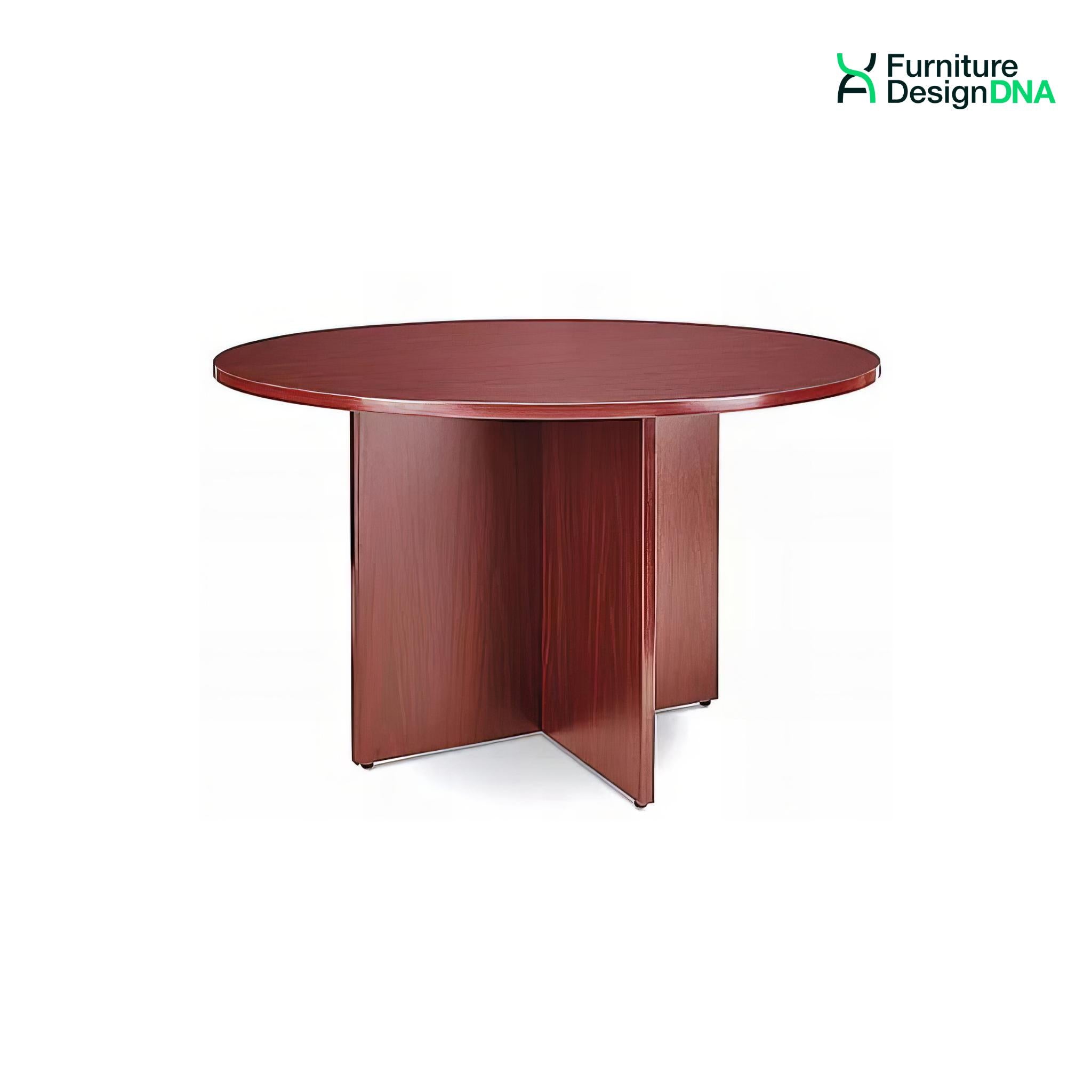 Buy cherry 48&quot; Round Table with Laminate Cross Base