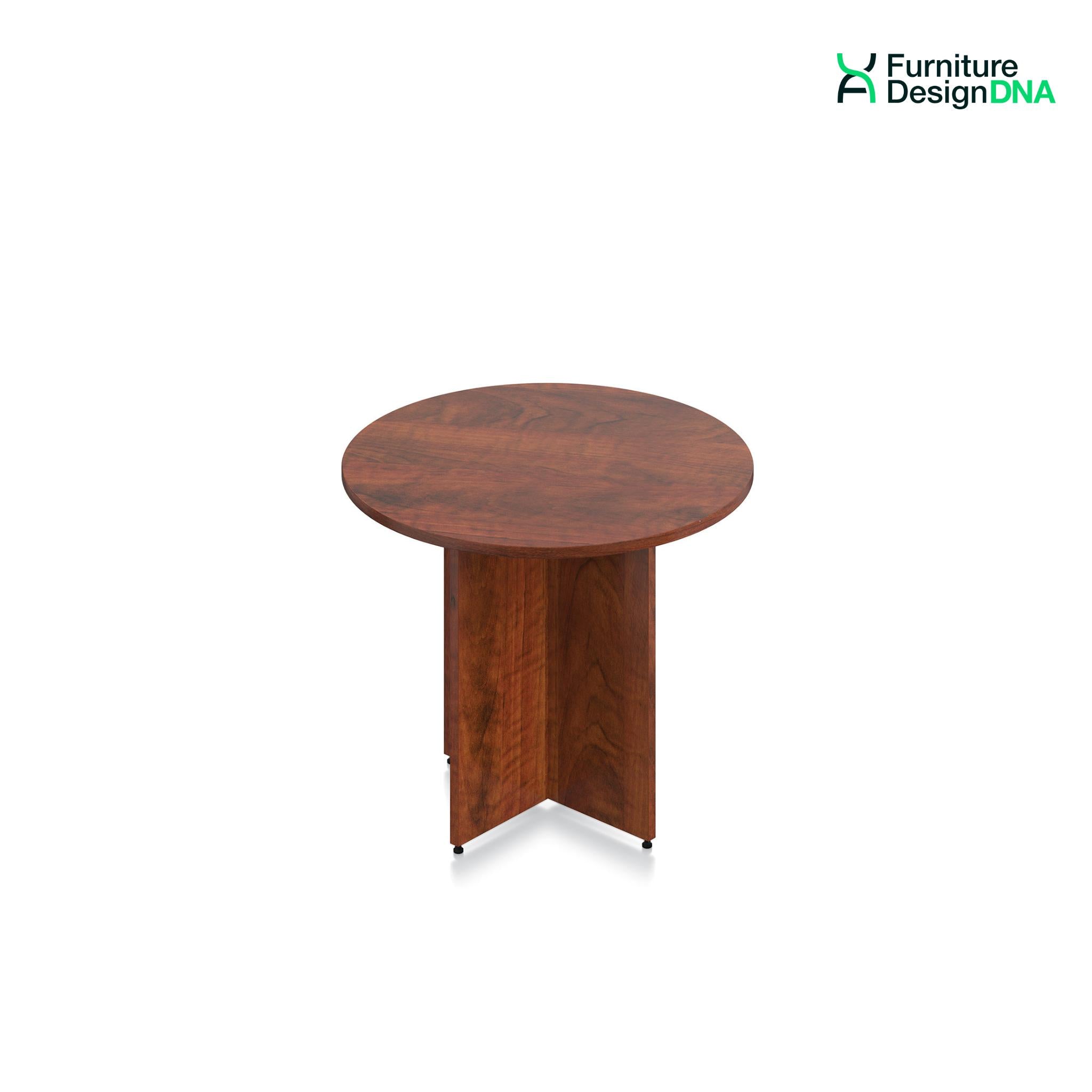 Buy cherry 36&quot; Round Table with Laminate Cross Base