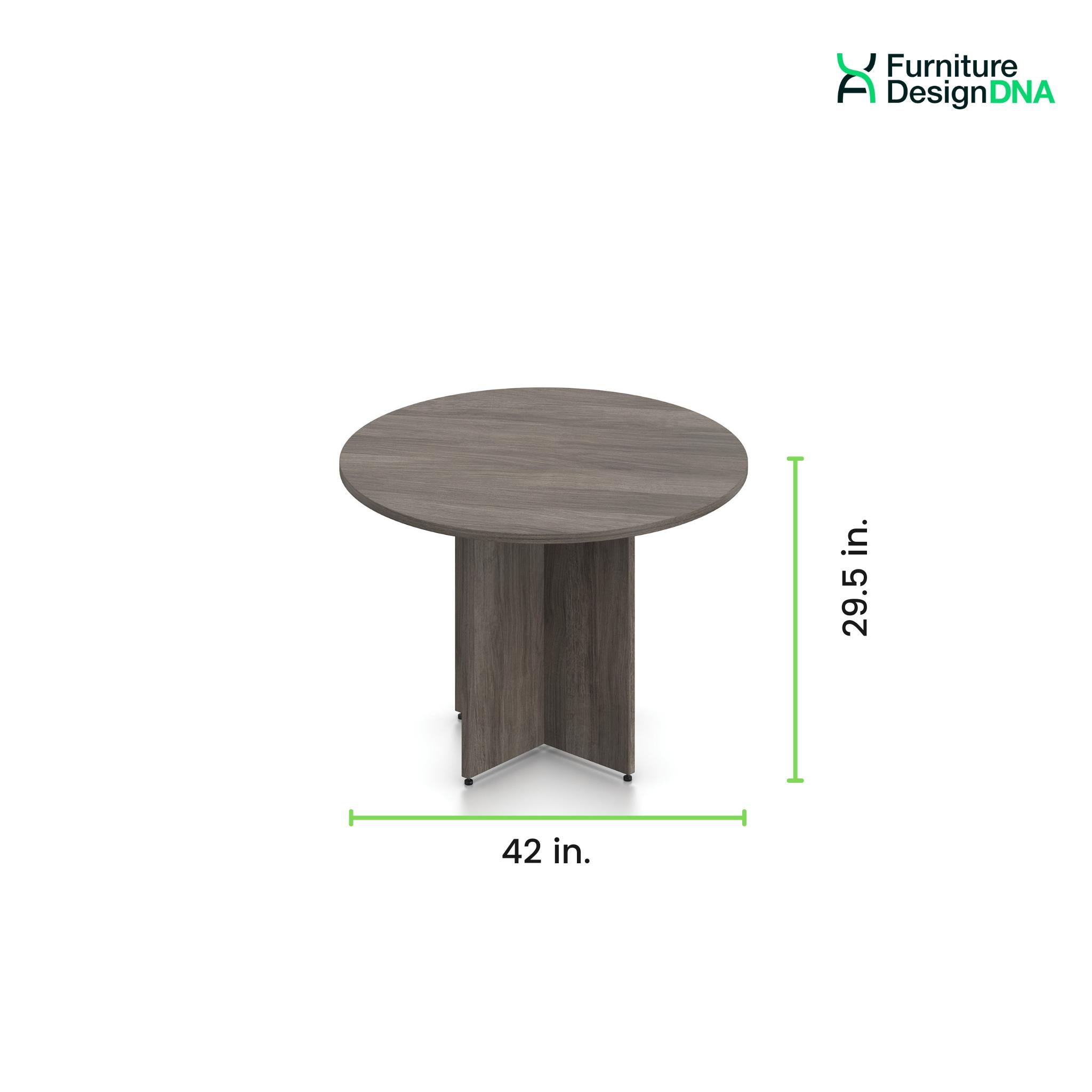 42" Round Table with Laminate Cross Base - 0