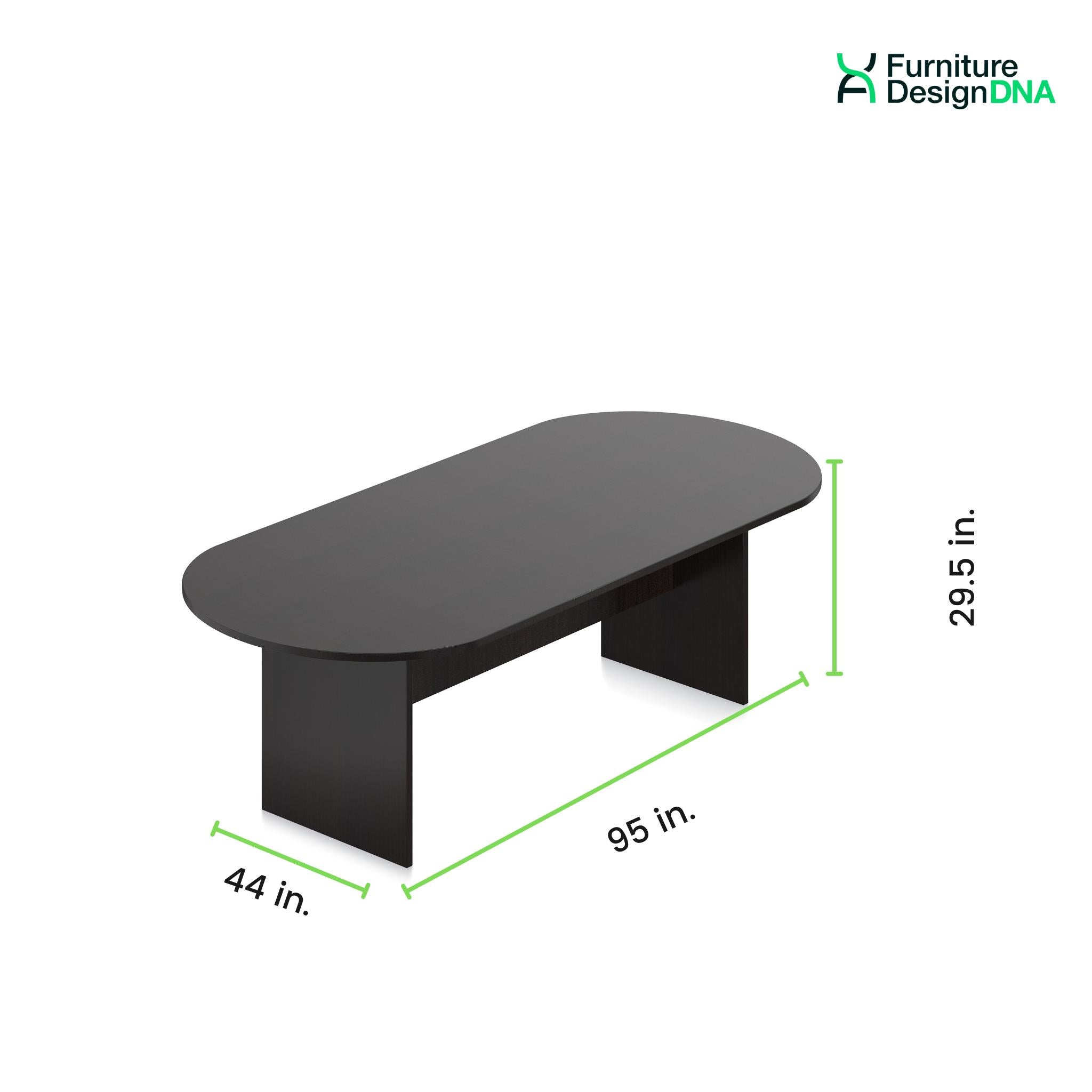 8' Conference Table Racetrack - 0