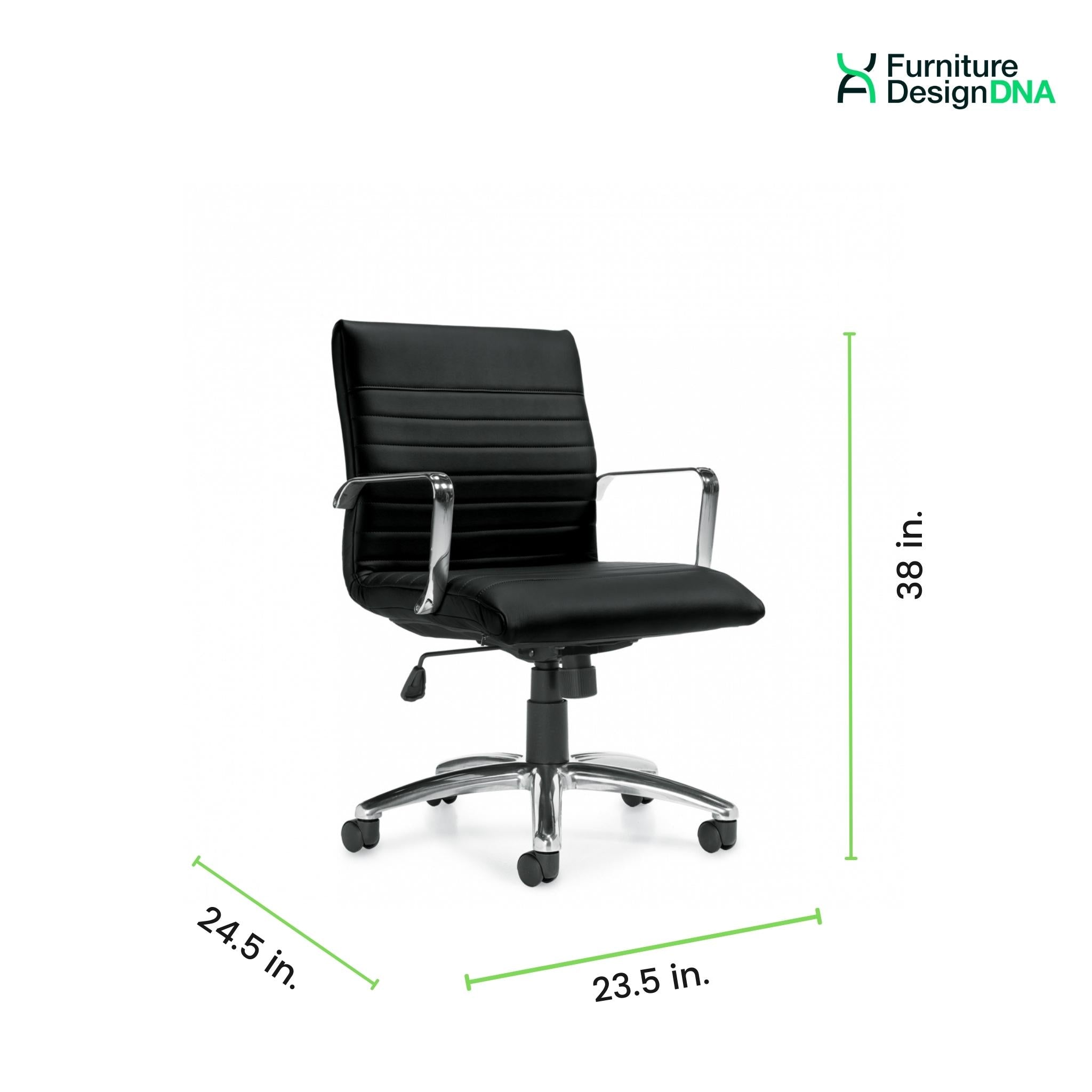 Luxhide Tilter Mid Back Conference/Management Chair