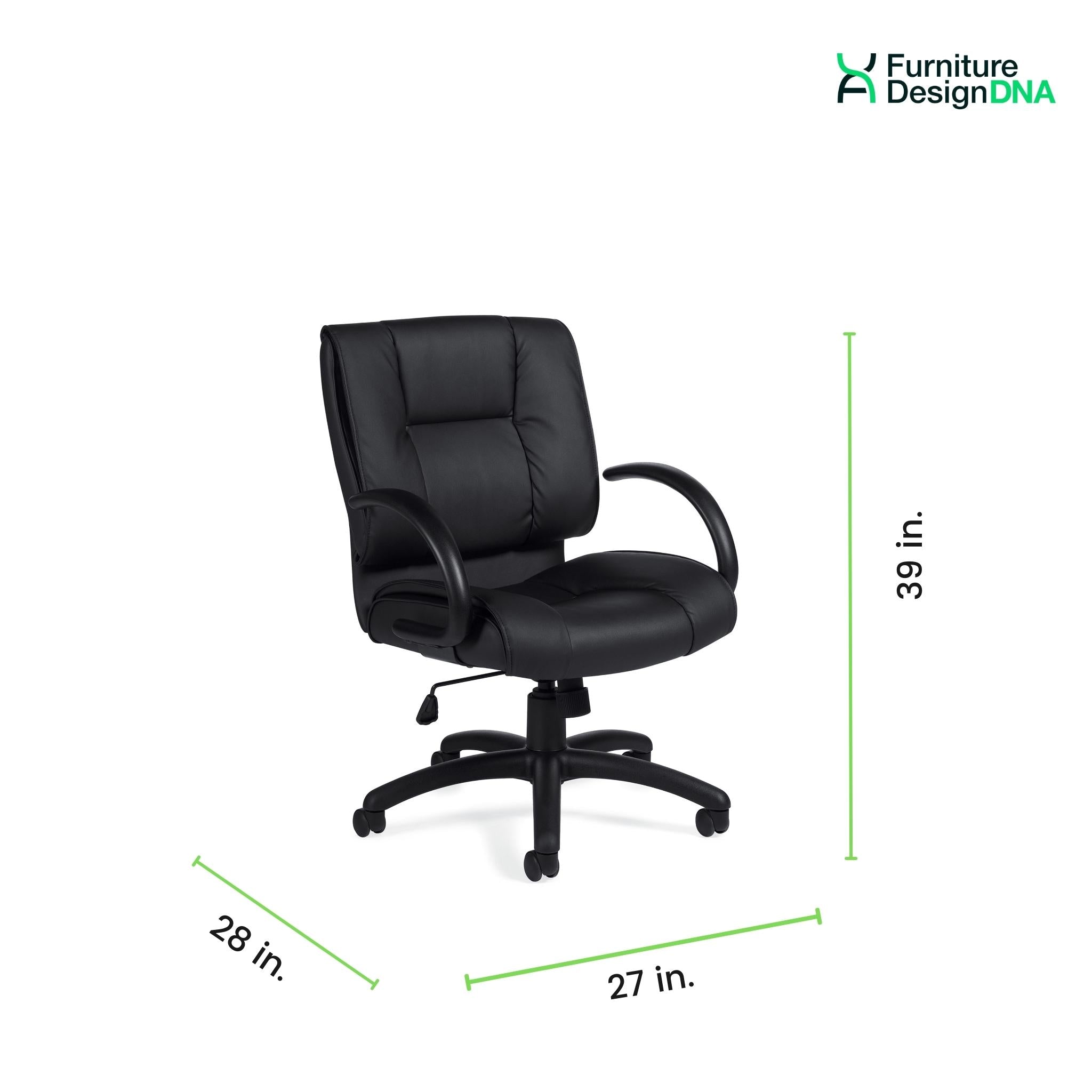 Luxhide Tilter Mid Back Conference/Management Chair