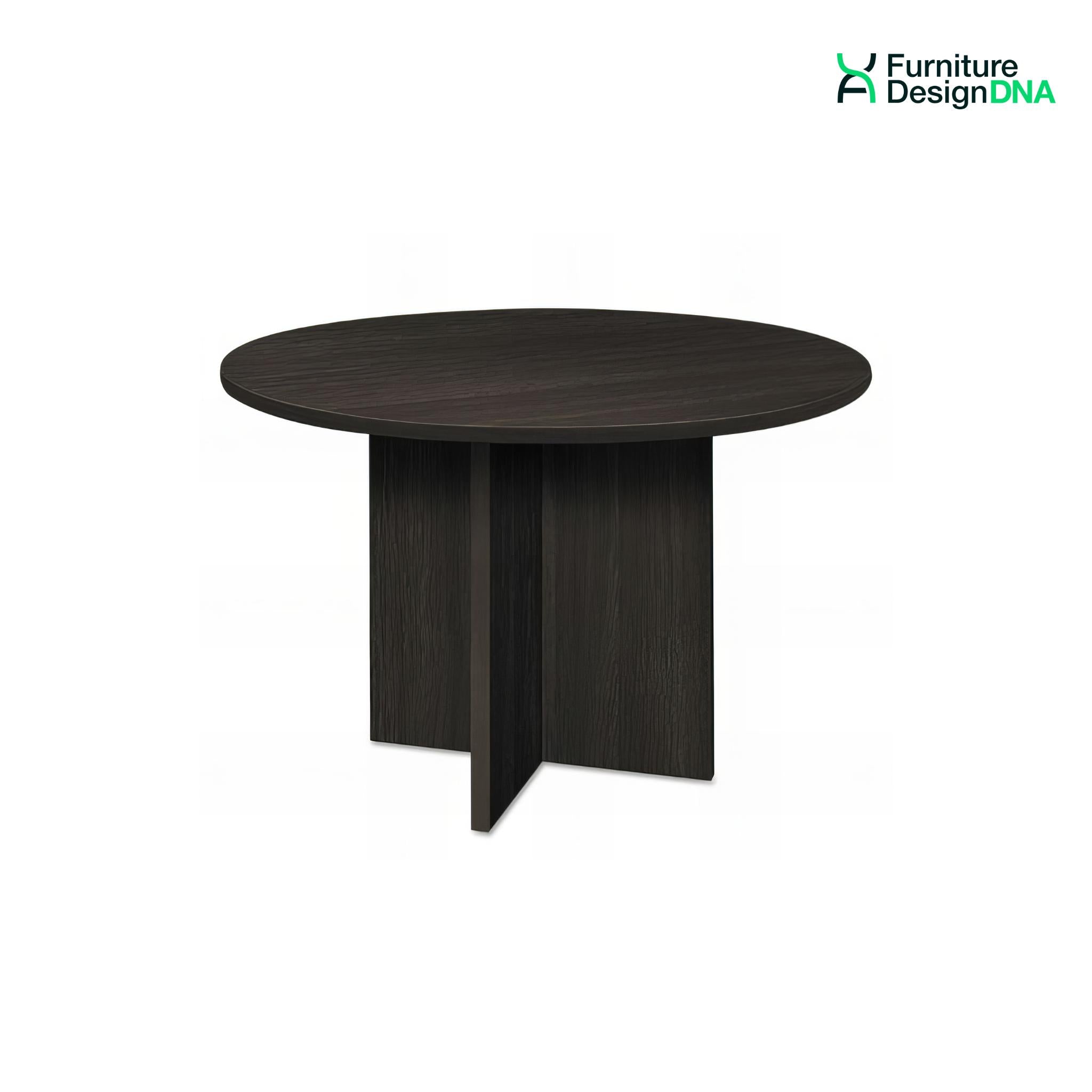 Buy espresso 48&quot; Round Table with Laminate Cross Base