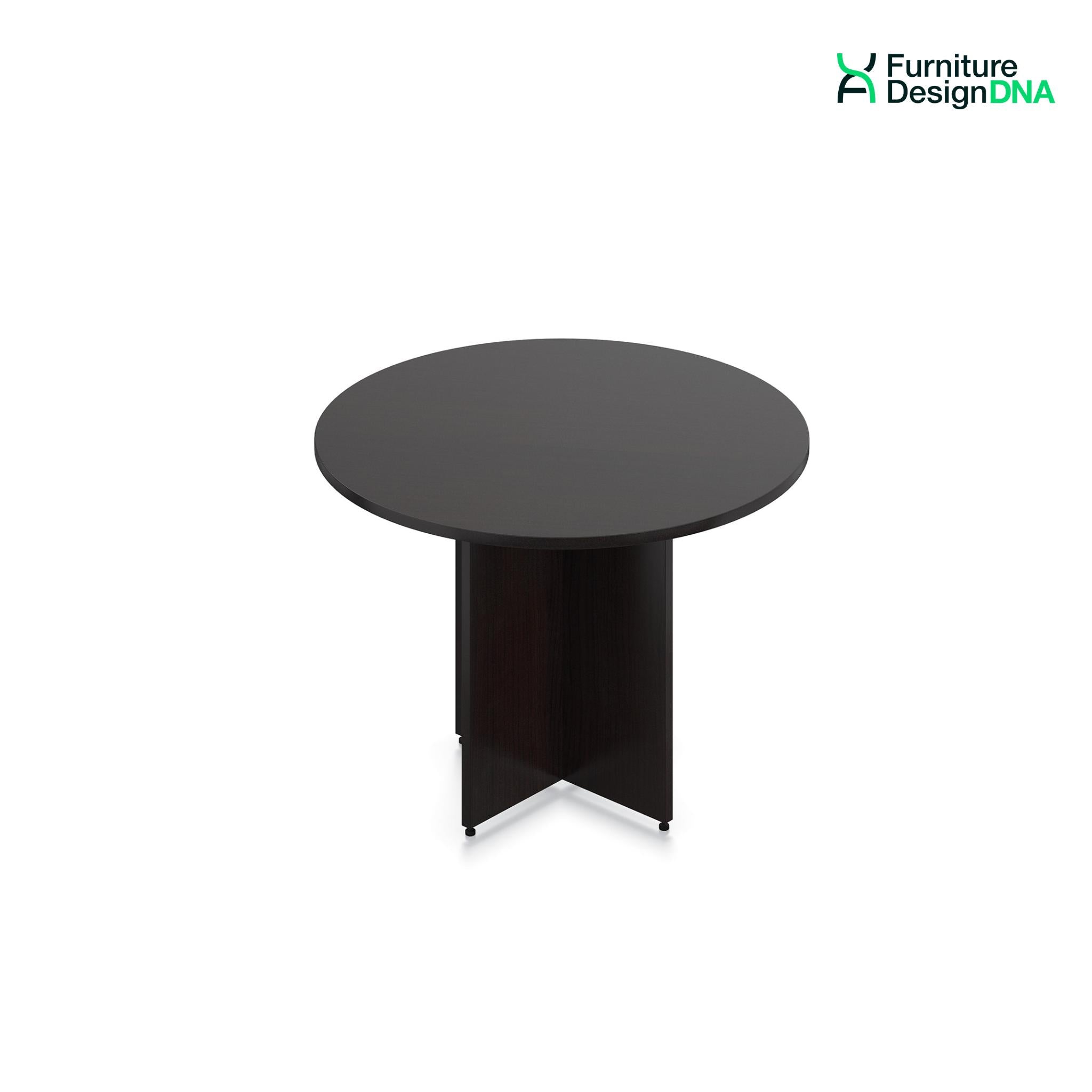 Buy espresso 42&quot; Round Table with Laminate Cross Base