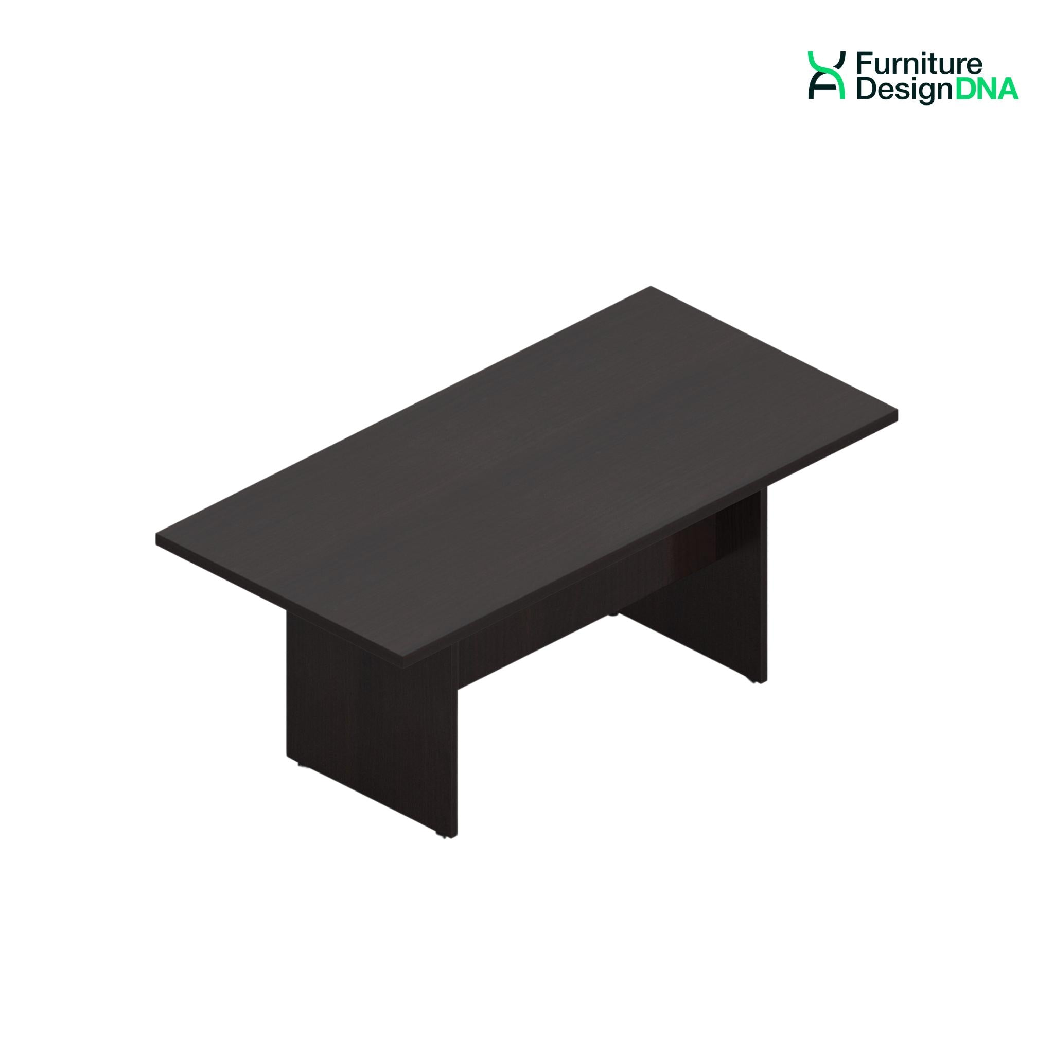 Buy espresso 6&#39; Rectangular Conference Table with Slab Base