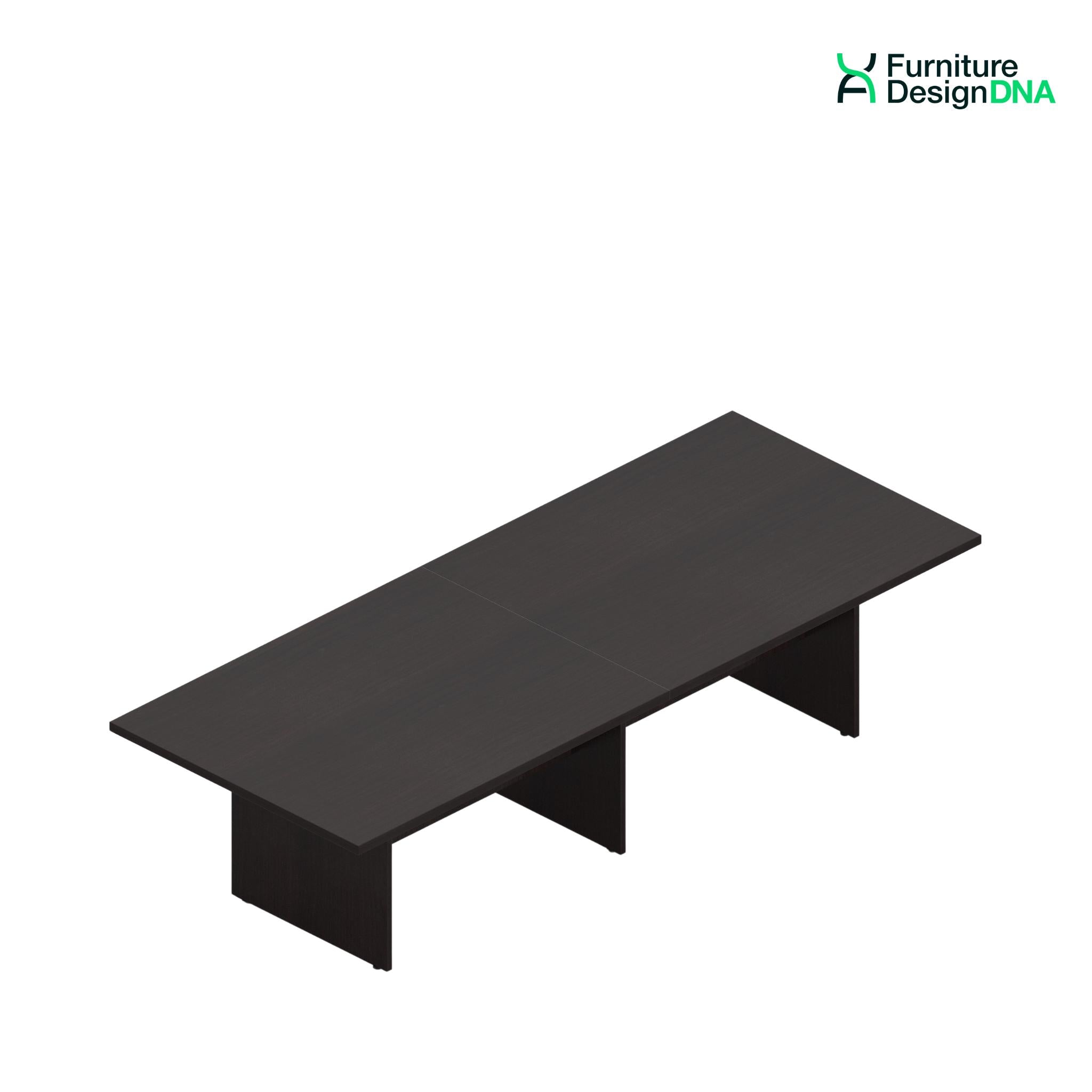 Buy espresso 10&#39; Rectangular Conference Table with Slab Base