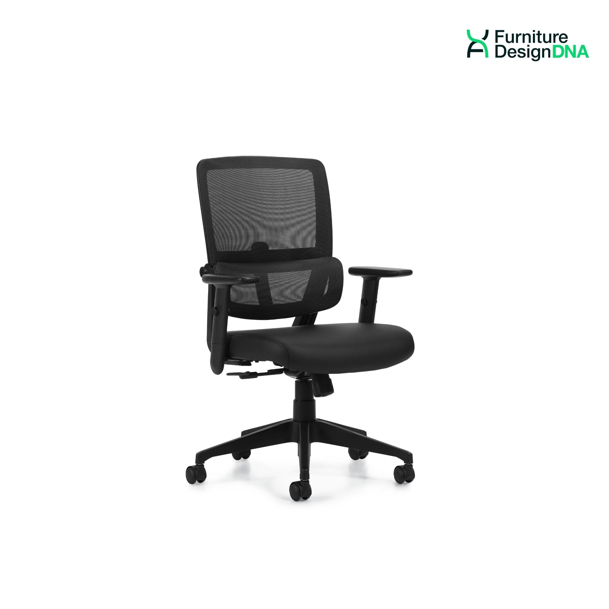 Mesh Back Luxhide Tilter Task Chair