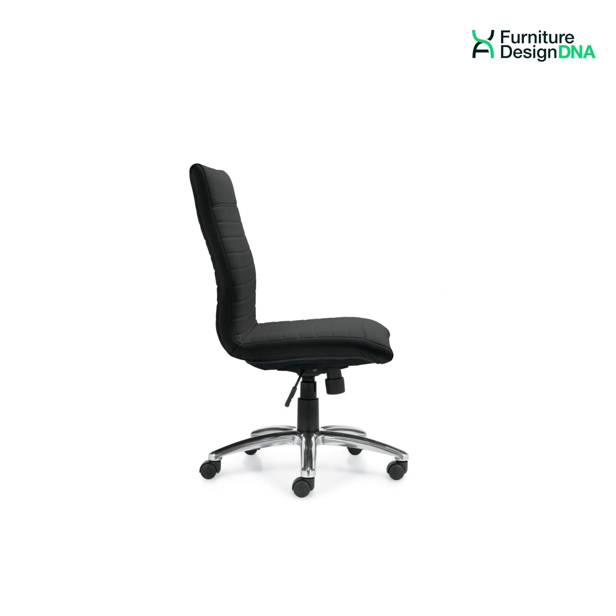 Armless Luxhide Executive Task Chair