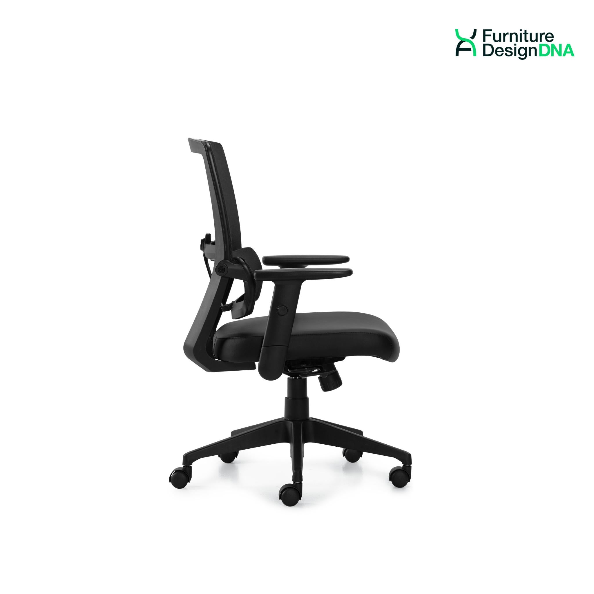 Mesh Back Luxhide Tilter Task Chair