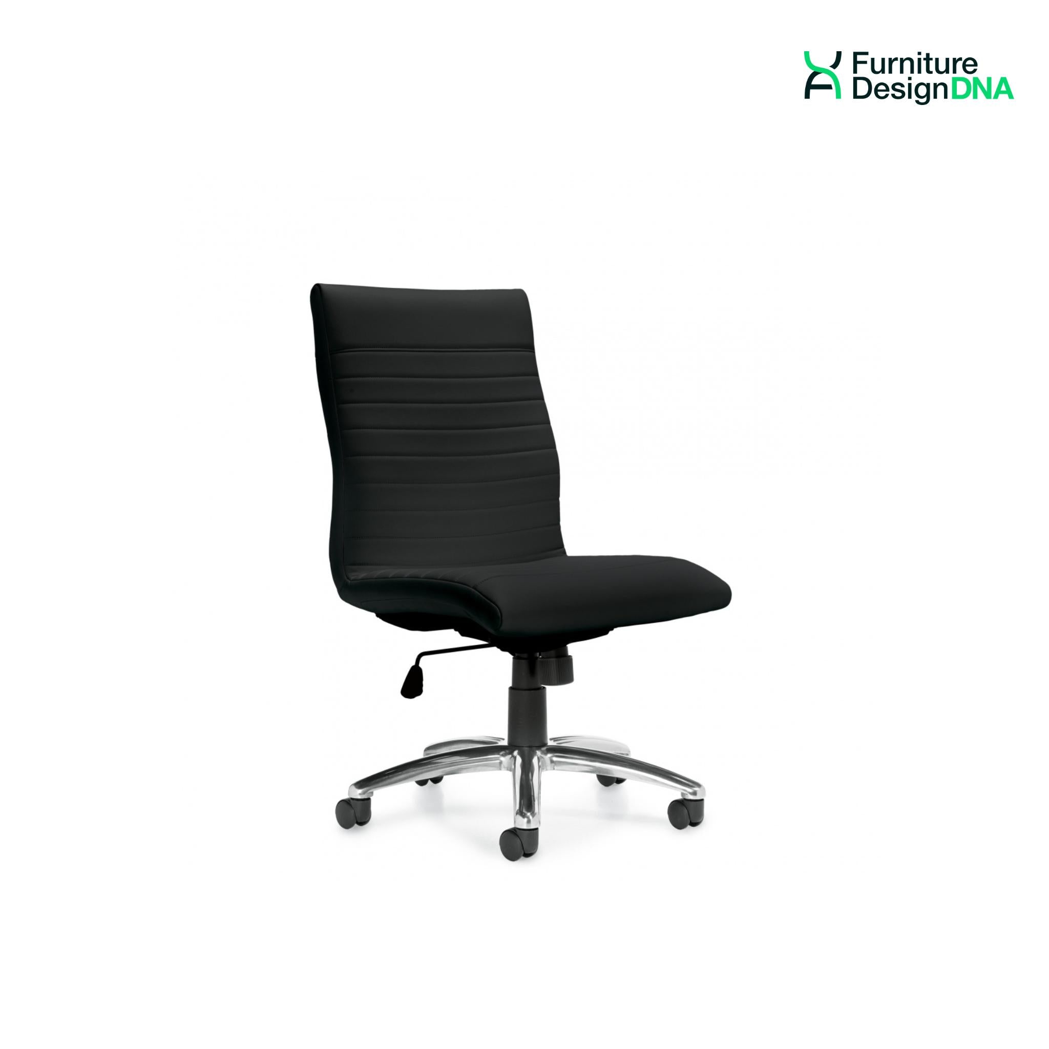 Armless Luxhide Executive Task Chair