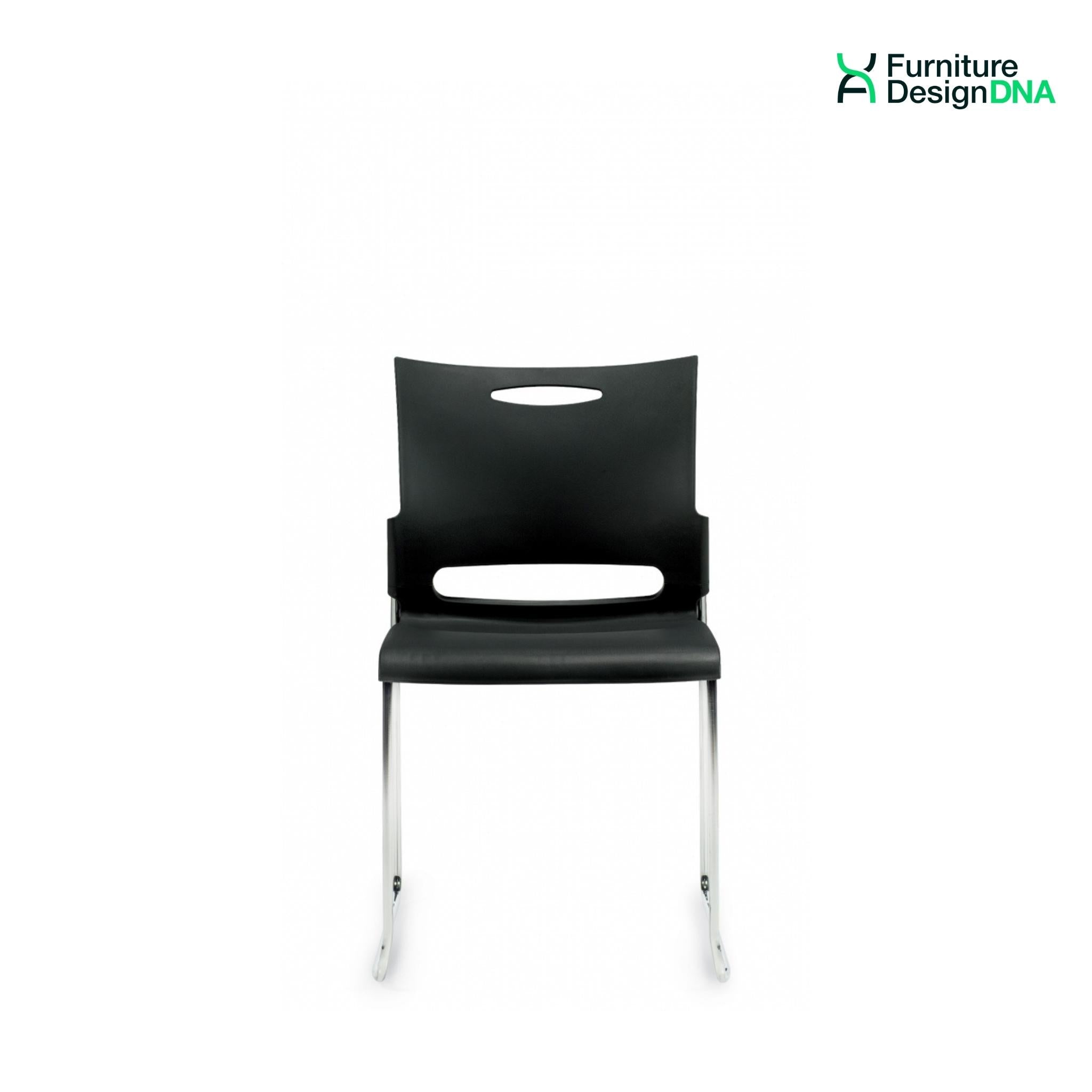 Black Medium Density Stack Chair