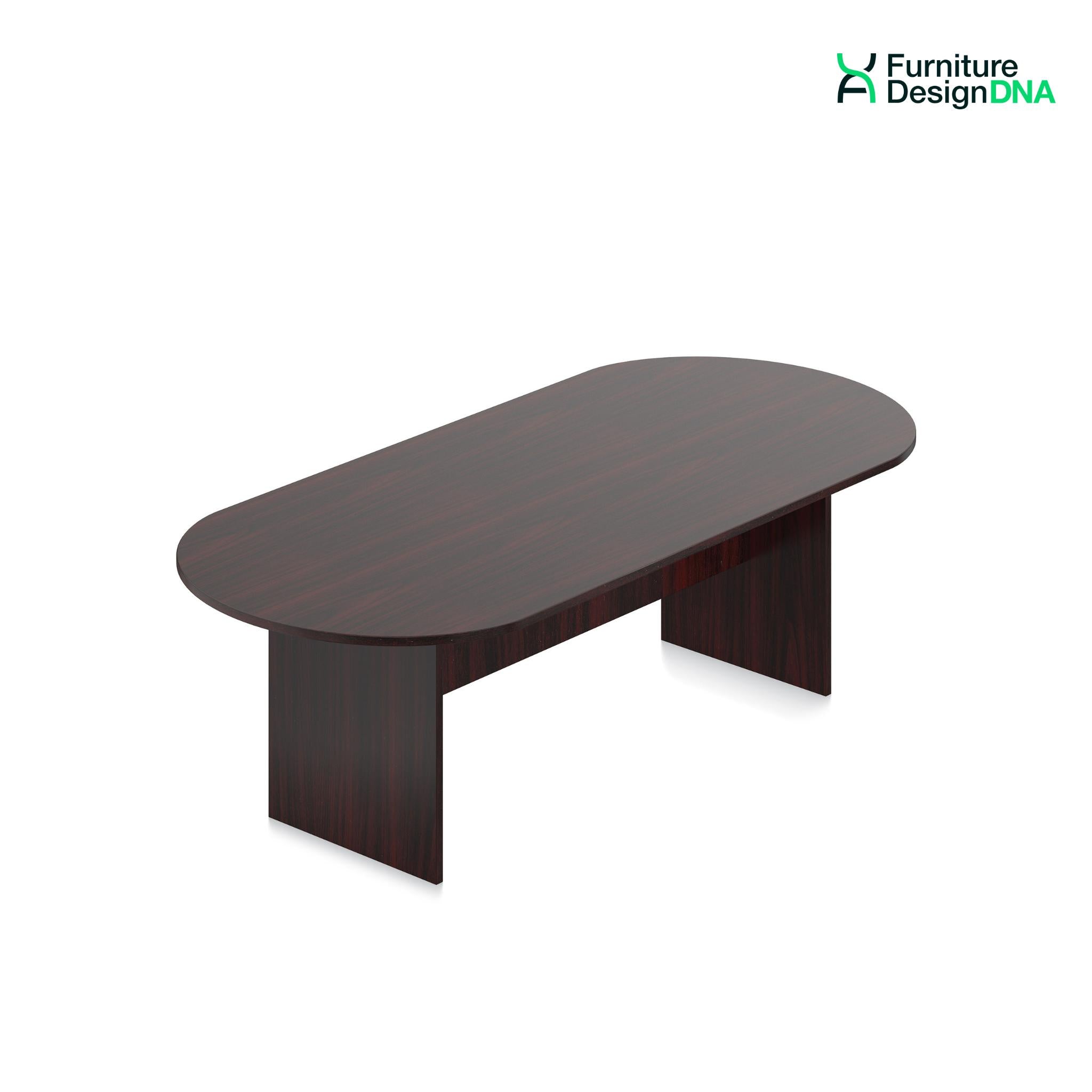 Buy mahogany 8&#39; Conference Table Racetrack