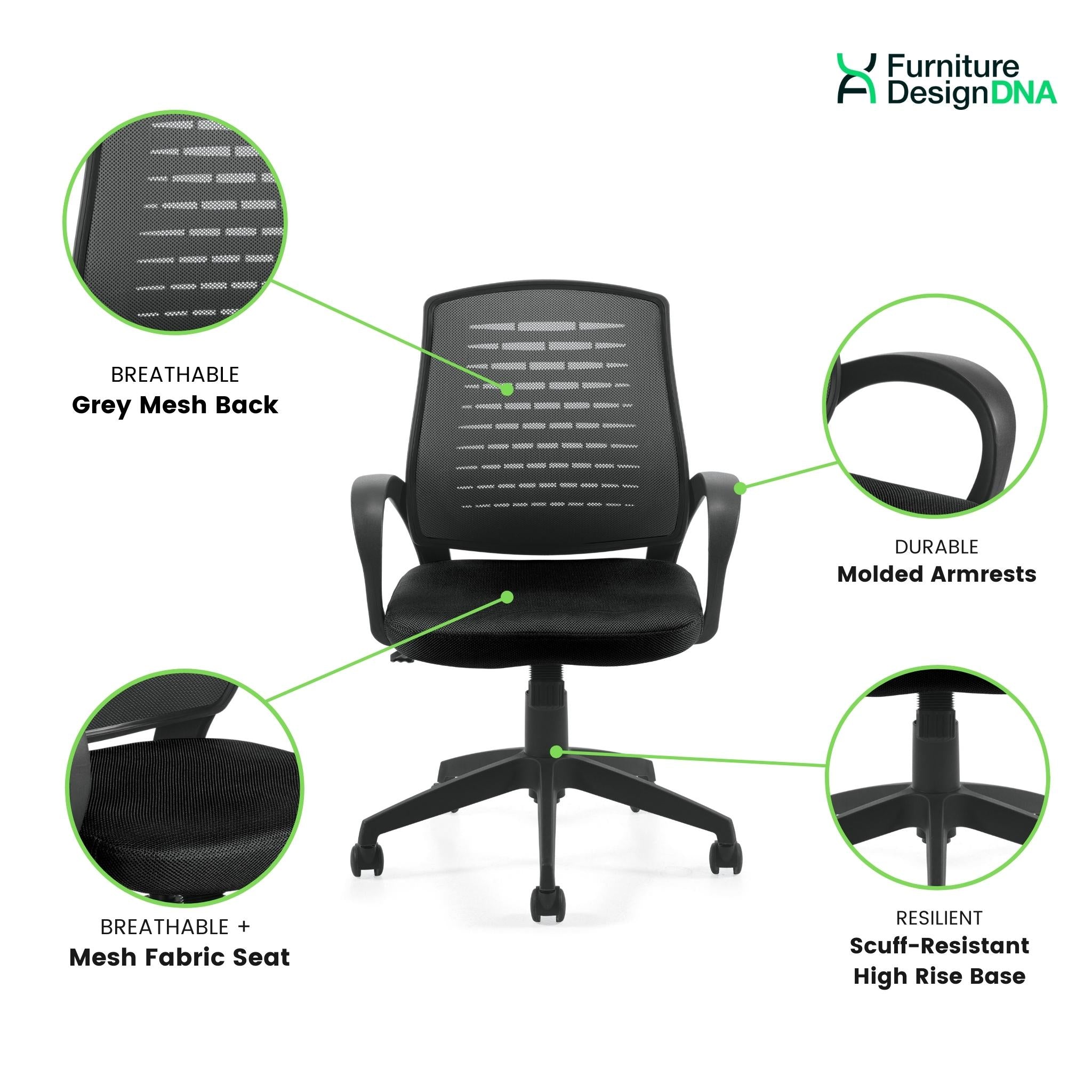 Mesh Back Tilter Conference/Management Chair - 0