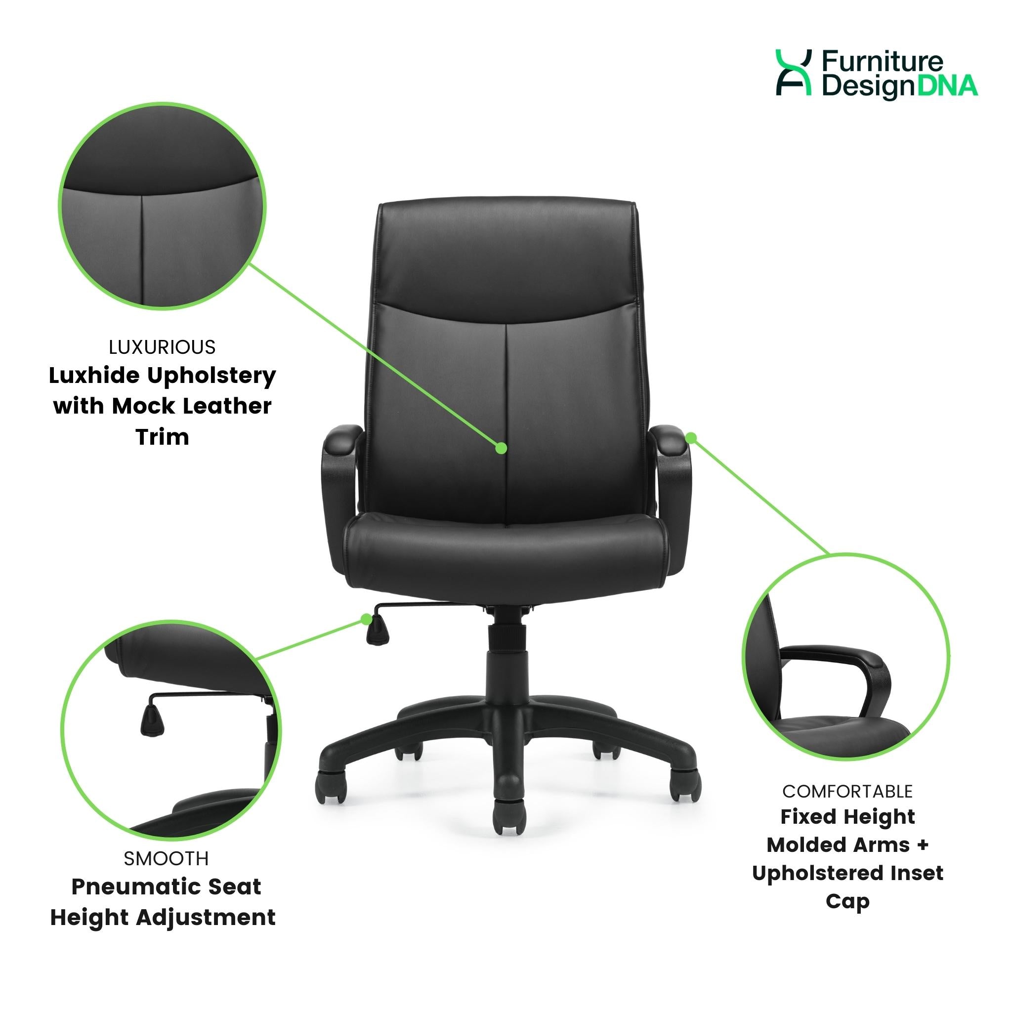 Luxhide Tilter Conference/Management Chair - 0