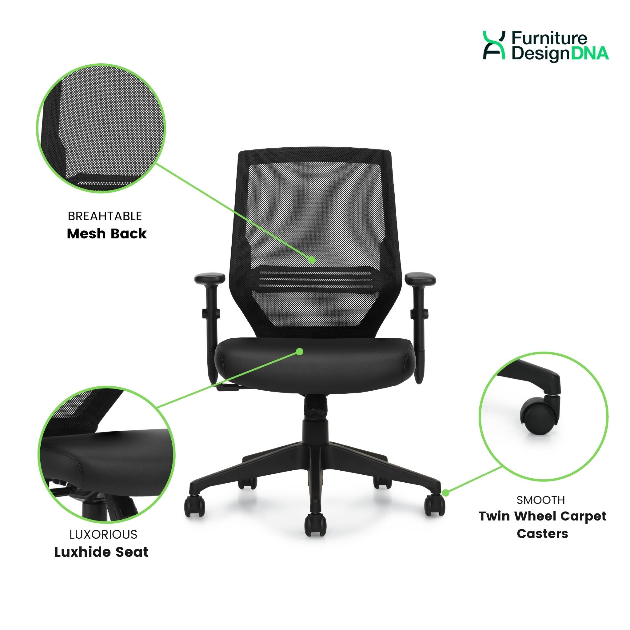 Mesh Back Tilter Task Chair - 0